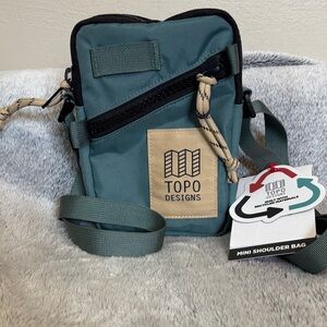 NWT Topo Designs Seapine Messenger/Mini Shoulder Bag w/adjustable strap